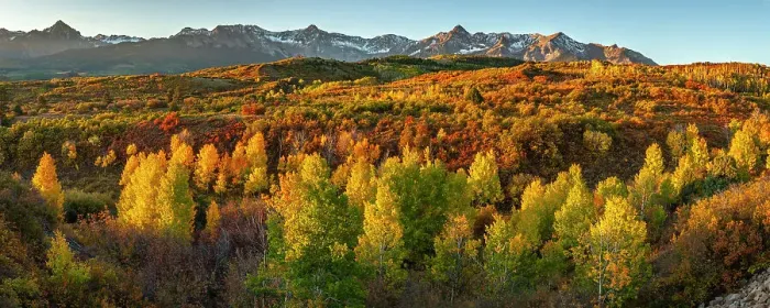 Framed Print : USA, Colorado. Panoramic of San Juan Mountains and valley forest in autumn Framed Print : USA, Colorado. Panoramic of San Juan Mountains and valley forest in autumn