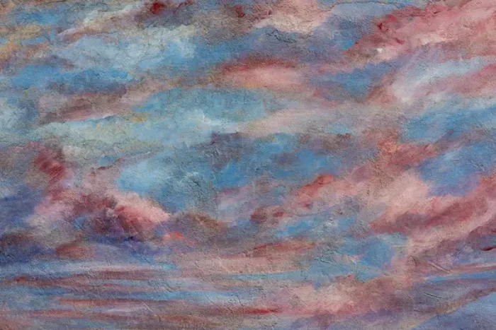 Framed Print : USA, Colorado, Ridgeway. Detail of wall painting