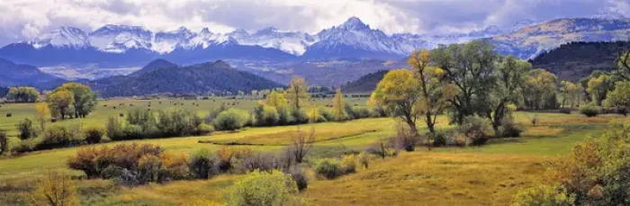 Framed Print : USA, Colorado, Ridgway. Harvest is ending in Ridgway, just below the San Juan Mountains Framed Print : USA, Colorado, Ridgway. Harvest is ending in Ridgway, just below the San Juan Mountains