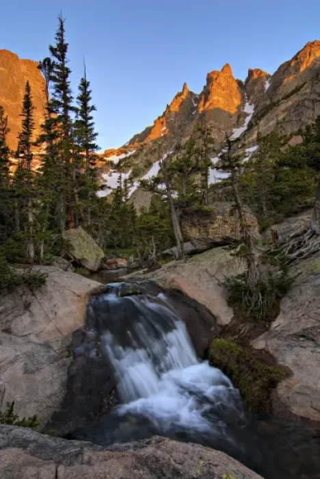 Framed Print : USA, Colorado, Rocky Mountain NP. Tyndall Creek and Hallet Peak at sunrise Framed Print : USA, Colorado, Rocky Mountain NP. Tyndall Creek and Hallet Peak at sunrise