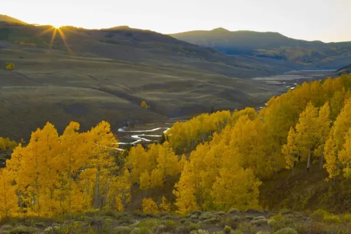 Framed Print : USA, Colorado, Rocky Mountains, Gunnison National Forest. Autumn sunrise on the East River Framed Print : USA, Colorado, Rocky Mountains, Gunnison National Forest. Autumn sunrise on the East River
