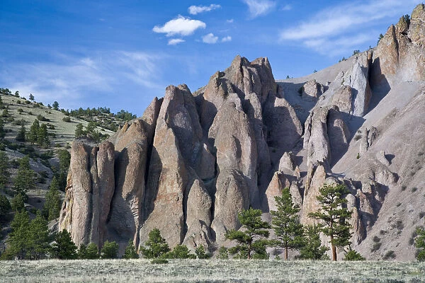 USA, Colorado. Rounded pillars of granitic rock form interesting shapes in southwest
