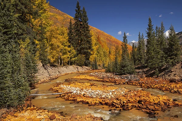 USA, Colorado, San Juan Mountains. Red Mountain Creek landscape