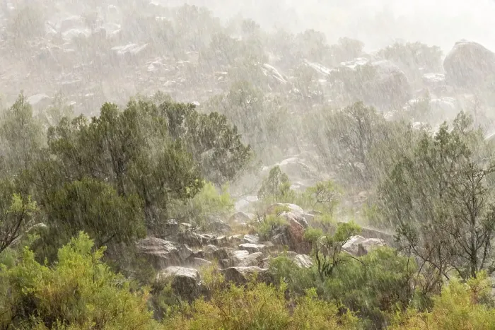 Framed Print : USA, Colorado, Uncompahgre Plateau. Rainstorm in Unaweep Canyon Framed Print : USA, Colorado, Uncompahgre Plateau. Rainstorm in Unaweep Canyon