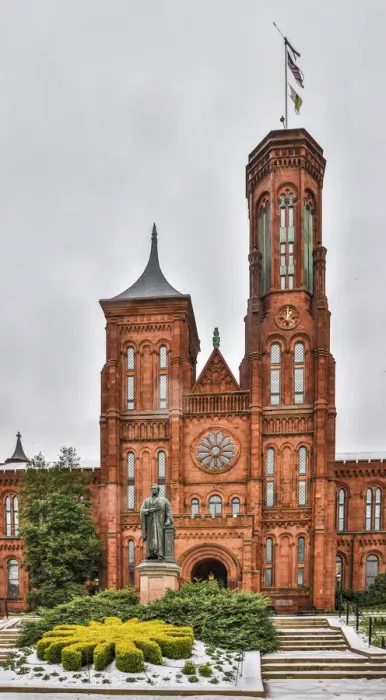 Framed Print : USA, District of Columbia. Smithsonian Castle on a snowy afternoon Framed Print : USA, District of Columbia. Smithsonian Castle on a snowy afternoon