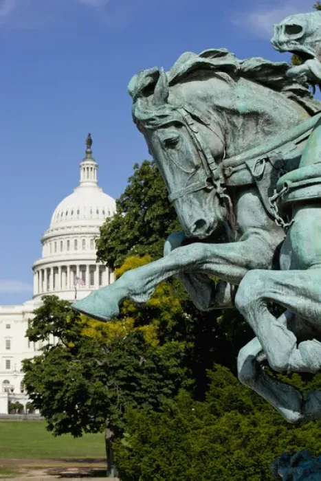 Framed Print : USA, District of Columbia, Washington, DC, Close up of galloping horse sculpture Framed Print : USA, District of Columbia, Washington, DC, Close up of galloping horse sculpture
