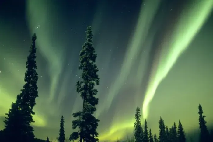 Framed Print : USA, Fairbanks area, Central Alaska, Aurora Borealis, Northern Lights, major solar flare event
