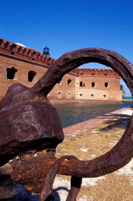 Framed Print : USA, FL, Florida Keys, Fort Jefferson, 1846, stands on Garden Key, Dry Tortugas