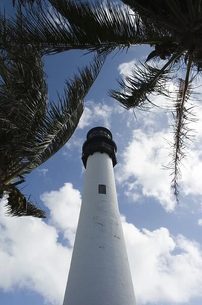USA, Florida, Miami Area (Key Biscayne): Cape Florida Lighthouse