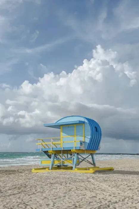 Framed Print : USA, Florida, Miami Beach. Colorful lifeguard station Framed Print : USA, Florida, Miami Beach. Colorful lifeguard station