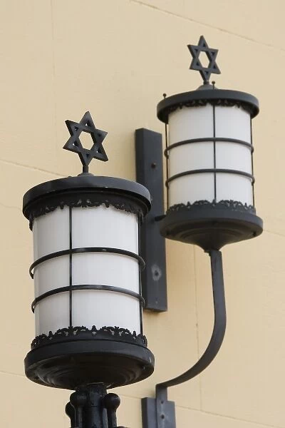 USA, Florida, Miami Beach: South Beach, Jewish Museum of Florida, Lights