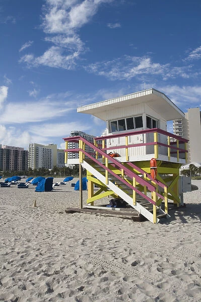 USA-Florida-Miami Beach: South Beach- Miami Beach Lifeguard Tower