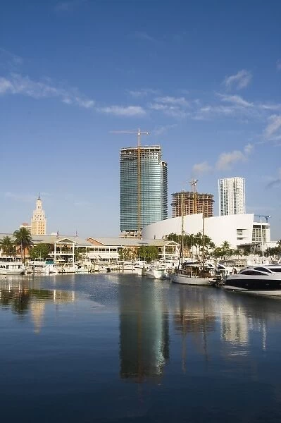 USA, Florida, Miami: Downtown from Bayside Marketplace  /  Morning