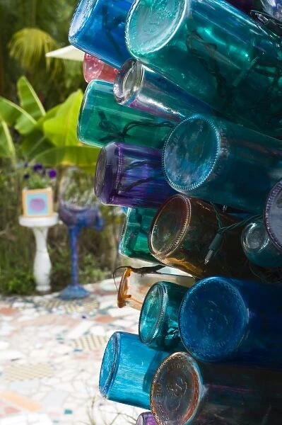 USA, Florida, Pine Island (Matlacha): Colorful Art Gallery Details