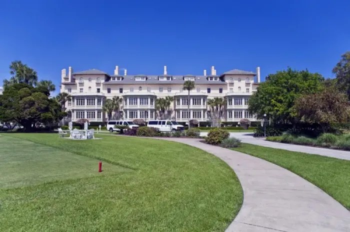 Framed Print : USA, GA, Jekyll Island, Jekyll Island Club Historic District