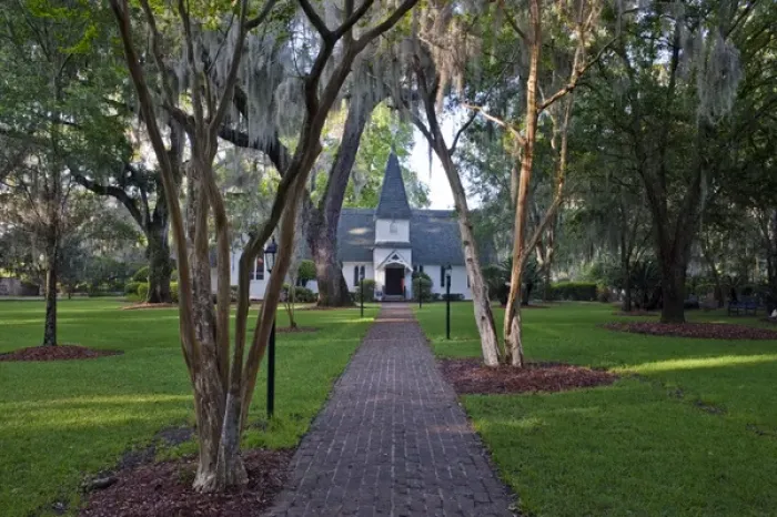 Framed Print : USA, GA, St. Simmons Island, Christ Church