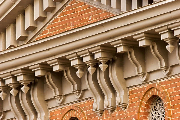 USA; Georgia; Americus; Architectural details on an old building