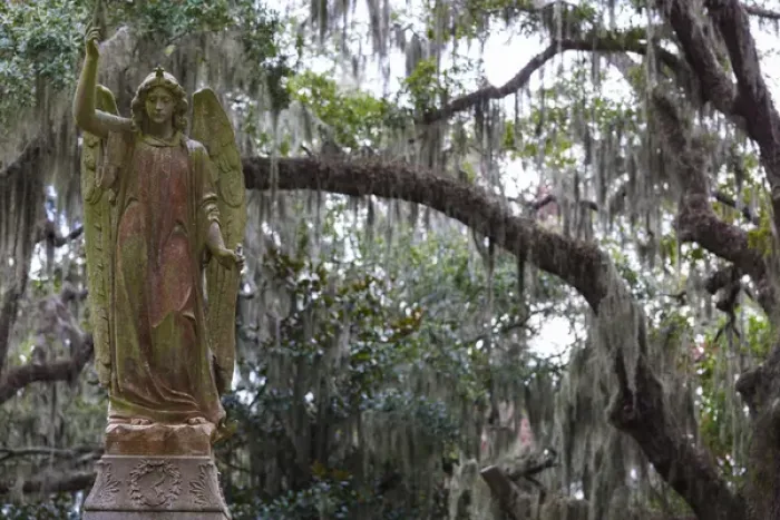 Framed Print : USA, Georgia, Savannah, Bonaventure Cemetery