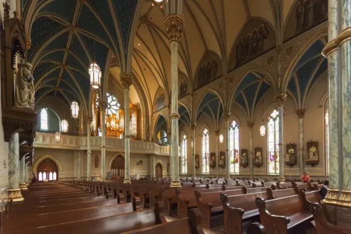 Framed Print : USA, Georgia, Savannah, Cathedral of St. John the Baptist, interior Framed Print : USA, Georgia, Savannah, Cathedral of St. John the Baptist, interior