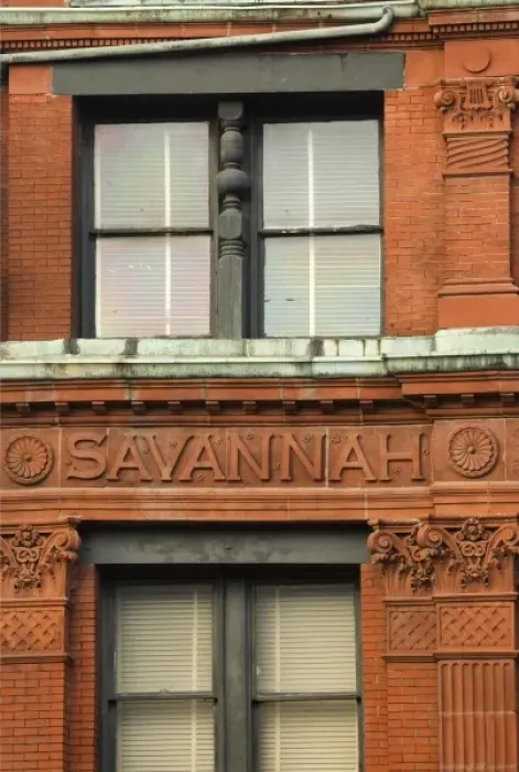 Framed Print : USA; Georgia; Savannah. The Cotton Exchange building in the historic district of Savannah