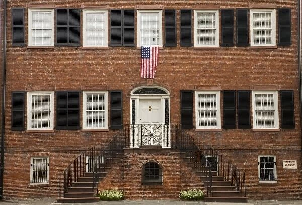 USA, Georgia, Savannah. The Davenport house in the Historic District