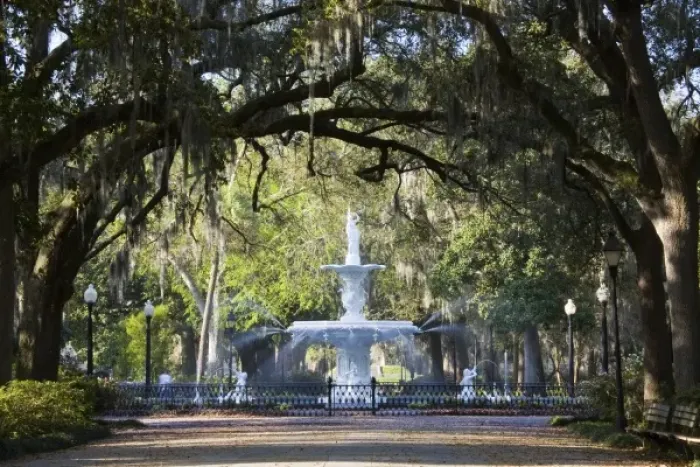 Framed Print : USA, Georgia, Savannah. Fountain in Forsyth Park. Water sprays from mythical sea Framed Print : USA, Georgia, Savannah. Fountain in Forsyth Park. Water sprays from mythical sea