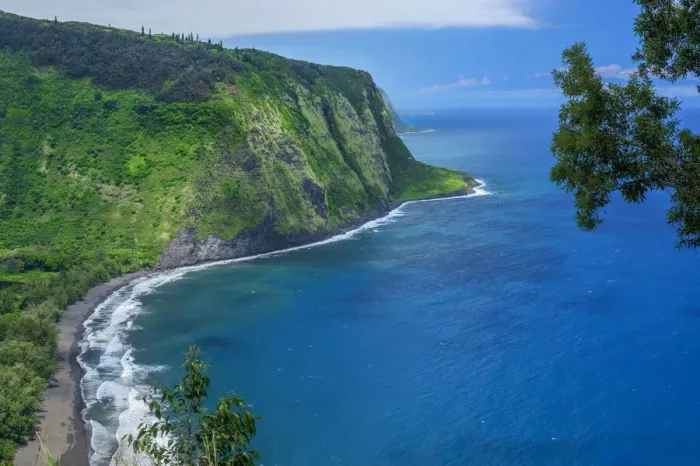 Framed Print : USA, Hawaii, Big Island of Hawaii. Waipio Valley, Waipio Bay