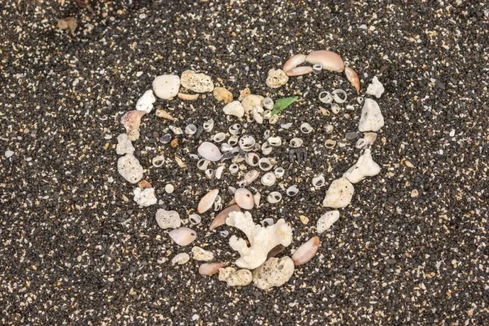 Framed Print : USA, Hawaii, Honokohau Bay. Beach heart made of shells Framed Print : USA, Hawaii, Honokohau Bay. Beach heart made of shells
