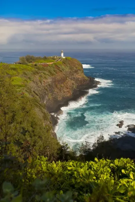 Framed Print : USA, Hawaii, Kauai. Kilauea Lighthouse on the islands North Shore. Credit as