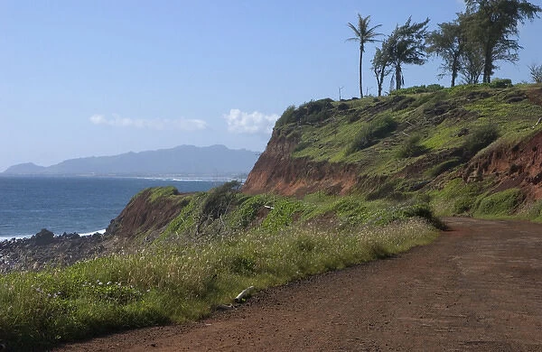USA, Hawaii, Kauai, Old Kapaa Highway, northwest coast now walking and bike trail