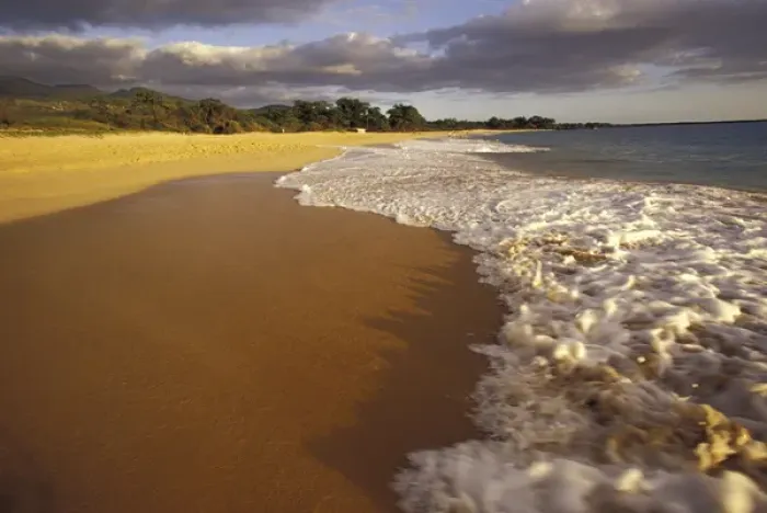 Framed Print : USA, Hawaii, Maui Evening light, Makena Beach