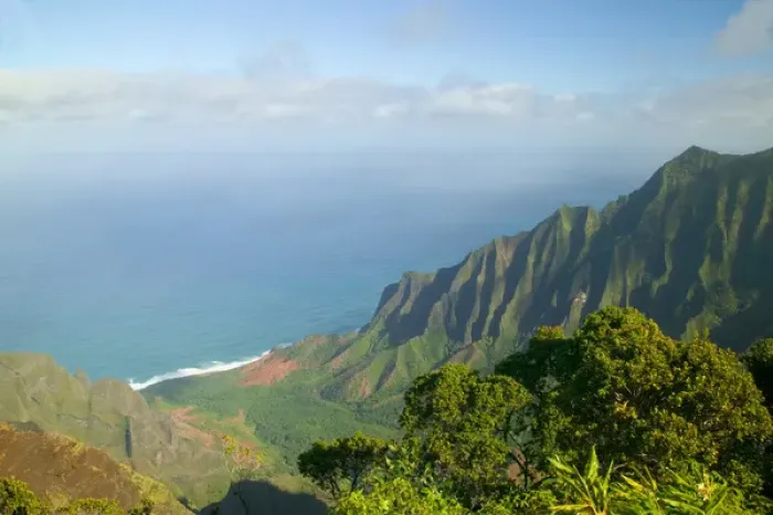 Framed Print : USA, HI, Kauai, Kokee State Park, View to Na Pali Coastline Framed Print : USA, HI, Kauai, Kokee State Park, View to Na Pali Coastline