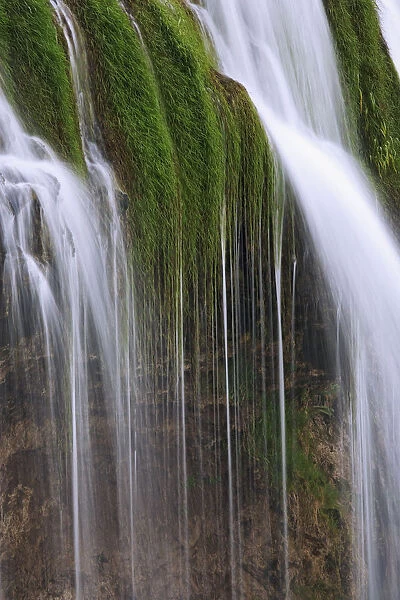 USA, Idaho, Caribou National Forest. Fall Creek Waterfalls scenic