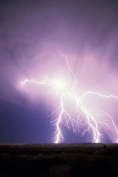 USA, Idaho. Lightning