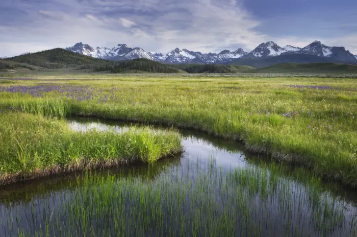 Framed Print : USA, Idaho. Sawtooth Mountains Framed Print : USA, Idaho. Sawtooth Mountains