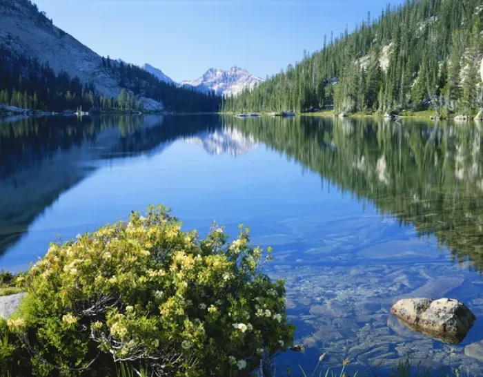 Framed Print : USA, Idaho, Sawtooth National Forest, Sawtooth National Reservation Area, Sawtooth Wilderness
