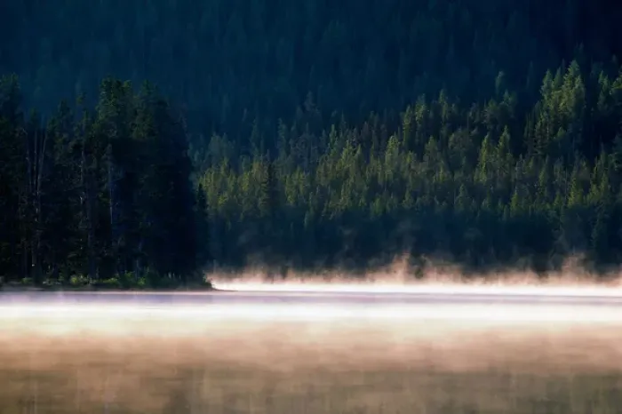 Framed Print : USA, Idaho, Sawtooth National Recreation Area, Early morning mist rising from Stanley Framed Print : USA, Idaho, Sawtooth National Recreation Area, Early morning mist rising from Stanley