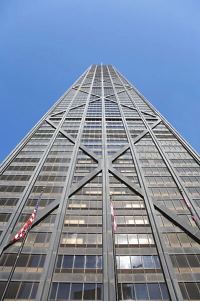 USA, Illinois, Chicago. View of the Hancock Building. Credit as: Dennis Flaherty