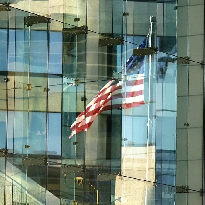 Framed Print : USA, Indiana, Indianapolis. Abstract reflections in downtown windows Framed Print : USA, Indiana, Indianapolis. Abstract reflections in downtown windows