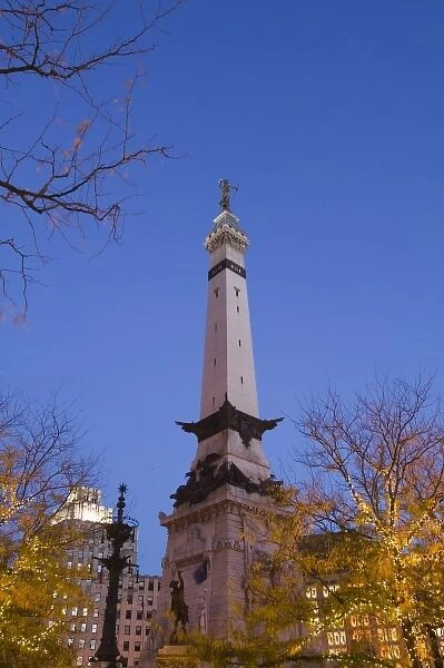 USA, Indiana, Indianapolis: Downtown, Soldiers & Sailors Monument  /  Monument Circle