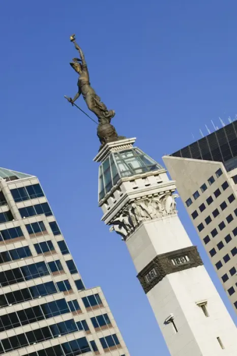 Framed Print : USA-Indiana-Indianapolis: Downtown- Soldiers & Sailors Monument / Monument Circle Framed Print : USA-Indiana-Indianapolis: Downtown- Soldiers & Sailors Monument / Monument Circle