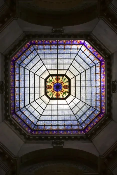 Framed Print : USA-Indiana-Indianapolis: Indiana State Capitol-Dome Interior