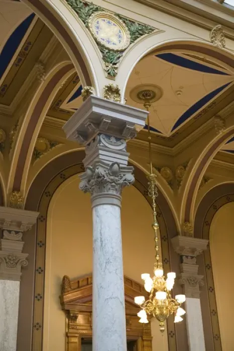 Framed Print : USA-Indiana-Indianapolis: Indiana State Capitol-Interior Detail Framed Print : USA-Indiana-Indianapolis: Indiana State Capitol-Interior Detail