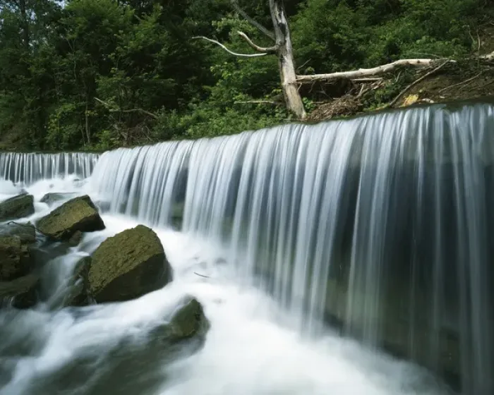 Framed Print : USA, Kansas, Deep Creek Falls