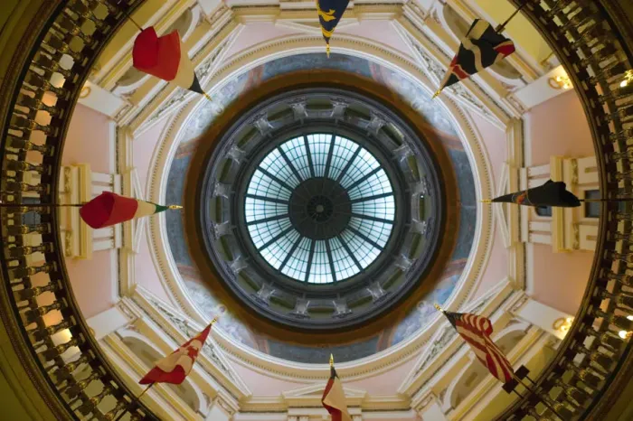 Framed Print : USA-Kansas-Topeka: Kansas State Capital- View of the Dome Interior Framed Print : USA-Kansas-Topeka: Kansas State Capital- View of the Dome Interior