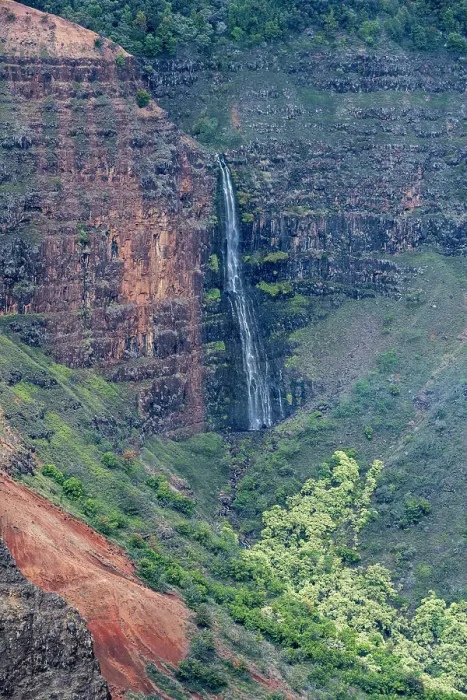 Framed Print : USA, Kauai, Hawaii. Colorful gorge and Waipoo Waterfall at Waimea Canyon State Park Framed Print : USA, Kauai, Hawaii. Colorful gorge and Waipoo Waterfall at Waimea Canyon State Park