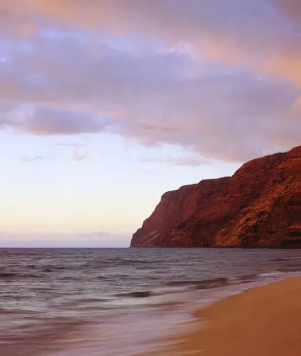 Framed Print : USA; Kauai; Hawaii. ; Dusk on the Na Pali Coast Framed Print : USA; Kauai; Hawaii. ; Dusk on the Na Pali Coast