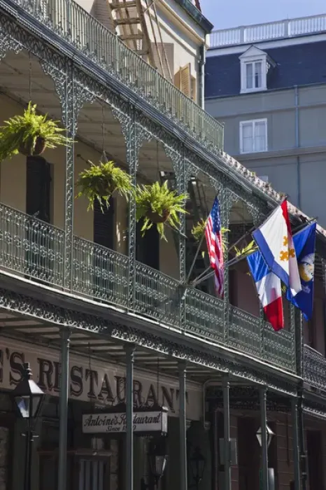 Framed Print : USA, Louisiana, New Orleans. French Quarter, balcony