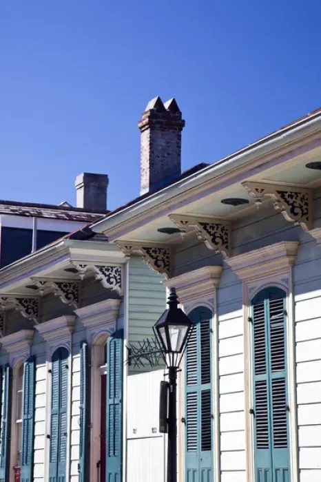 Framed Print : USA, Louisiana, New Orleans. French Quarter, house detail Framed Print : USA, Louisiana, New Orleans. French Quarter, house detail