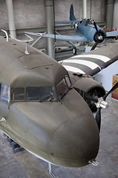 USA, Louisiana, New Orleans. National World War Two Museum, World War Two aircraft